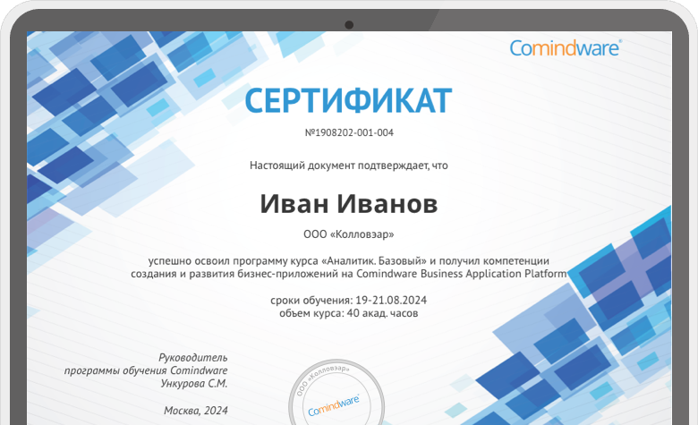 Программа обучения Comindware